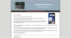 Desktop Screenshot of gasthof-brinkmeier.de