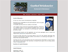 Tablet Screenshot of gasthof-brinkmeier.de